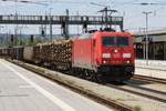 DB 185 291 passes through Passau on 10 May 2018. 