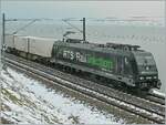 By a bad weather is the RTS 185 569-1 near Rivaz on the way to Lausane.