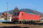 DB 185 148 takes a short break at hausach on 29 December 2024.