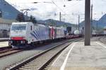 Lokomotion 186 441 passes through Kufstein on 18 May 2018. 