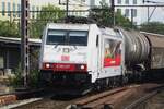 DB Cargo 186 237 gets photographed at Antwerpen-Berchem (with a little zooming) on 14 July 2022.