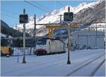 The Railpool 186 497 is waiting in Airolo for its train to be loaded with excavated material from the Gotthard road tunnel (2nd tube) in order to then take the train to Flüelen. The northern part of the station is in the shade due to the high mountains and the low sun at this time of year

Jan 21, 2025