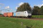 On 5 November 2020 LTE 186 298 hauls a container train to mannheim through Hulten.