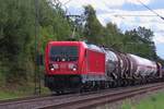 On 23 July 20-25 DBC 187 191 hauls a mixed freight near by Kaarst.
