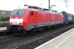 DB 189 084 slows down at Blerick on a grey 16 August 2013.
