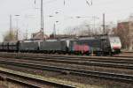 Triple 189 does not exist in darts. In Oberhausen Osterfeld Sd however, it does, proved by 189 280 (leading the ballet), a dead 189 and 189 284, heading a coal train out of the yard at 'OberOst' on 7 January 2014.