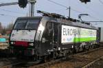 On 14 February 2014 RurTalBahn 189 285 passed through Breda. The EGS on the stickers means  European Gateway Service  and is a cooperation between RTB and the Rotterdam European Container Terminal.