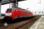 On 4 April 2014 an almost empty Herik Rail shuttle Milano<=>Kijfhoek speeds through Breda (NL) on 4 April 2014.