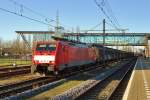 On 6 December 2014, 189 087 hauls a mixed freight through Boxtel.