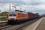 LOCON 189 821 passes through Uelzen on 28 April 2016.