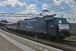 Müller extra train with 189 211 stands in Venlo on 18 July 2016.