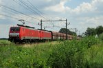 Coal train with 189 053 passes Horst-Sevenum on 18 July 2016.