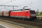 DB 189 069 hauls a mixed freight through Boxtel on 23 July 2016.