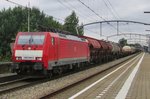 DB 189 049 hauls a freight through Zwijndrecht on 16 July 2016.