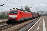 Steel train with 189 089 passes Zwijndrecht on 16 July 2016.