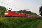 Coal train with 189 043 passes Tilburg-Warande on 26 August 2016.