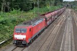 Coal train with 189 028 passes the university of Duisburg on 16 September 2016.