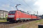 Coal train with 189 074 enters Venlo on 22 August 2018. 