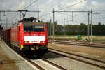 On 24 April 2019 DBC 189 034 hauls a train with metal scrap through Lage Zwaluwe.