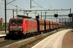 DBC 189 032 hauls a rake of empties through Breda toward Kijfhoek on 24 April 2019.