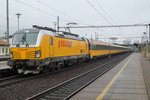 RegioJet 193 226 calls at Ostrava-Svinov on a rainy 4 May 2016.