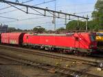 DBC 193 335 stands at Sittard with a coal train for Amsterdam on 22 September 2024.