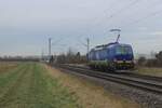 HSL X4E-801 speeds solo through Kaarst toward Krefeld on 22 January 2021.