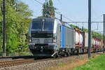 RTB Cargo 193 182 Siemens Vectron with PCC shuttle train from Kutno PCC or Frankfurt an der Oder PCC to Antwerp Harbor.