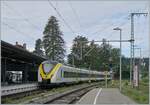 The DB 1440 175 (Alstom Coradia Continental) (UIC 94 80 1440 675-5 D-DB) has reached the Titisee train station from the direction of Neustadt and, after a short stop, continues towards Höllental