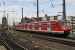 S-Bahn 420 423 leaves Köln Hbf on 24 March 2017.