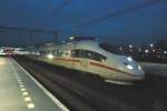 Evening shot of ICE 406 003 (4603) at 's Hertogenbosch, 30 March 2013.

