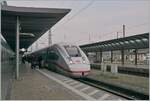 A DB ICE 4 on the way to Hamburg by his stop in Freibung (Breisgau) Hbf.