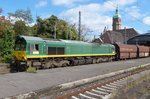  DE 676 hauls a coal train through Krefeld Hbf on 16 September 2016.