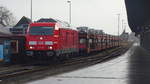 245 025 with a SyltShuttle in Westerland (Sylt). Taken in december 2016.