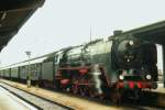 Scanned picture of 01 066 at Salzburg- Hbf on a very rainy 31 May 2004.