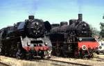 03 1010 and 75 1118 at Amstetten, June 15th, 1996.