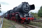 Steam special with 03 2155 leaves Berlin-Schöneweide on 18 September 2016.