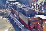 Also present at Dresden-Altstadt on 8 April 2018 was 50 3648, here on the turn table.