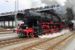 Cab rides were to be enjoyed on board of 52 8177 at Dresden Altstadt on 12 April 2014.