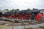 Kriegslok 52 8047 stands on the turntable in the Bw Nossen on 23 May 2015.