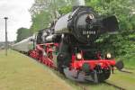 Steam shuttle with 52 8131 prepares at Nossen on 23 May 2015.