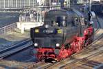 Nossener steamer 52 8131 leaves Dresden Hbf on 7 April 2018. 