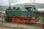 HespertalBahn Lok 5 is an ex-DB Class 80 and is seen here at the DGEG-Museum at Bochum Dahlhausen on 16 July 1997.