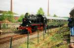 ElnA 146 enters the DGEG museum in Bochum Dahlhausen on 17 July 1998. ElnA was a standardisation concept for German steam locos of private railways.