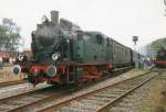 HesperTalBahn Lok 4 with old DRG stock at the Museum in Bochum-Dahlhausen on 17 July 1998.