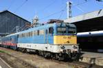 MAV 431 158 stands in Budapest-Nyugati on 12 May 2018. 