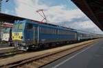 One InterCity service from Budapest-Keleti is being hauled by a Class 630 Giganta, as was the case on 8 May 2018, when 630 019 readies herself for departure toward Miskolc.