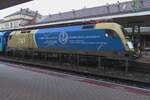 MAV 470 006 in a commemmorative livery for Austro-Hungarian doctor Ignac Simmelweisz stands in a rainy Györ on 16 September 2024.