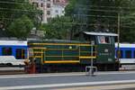 Diesel locomotive 2245 -638 shunting in Trieste station.