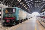 E 464 436 with a stopping train to Torino (view the deicated stock) in Milano Centrale on 1 July 2013.